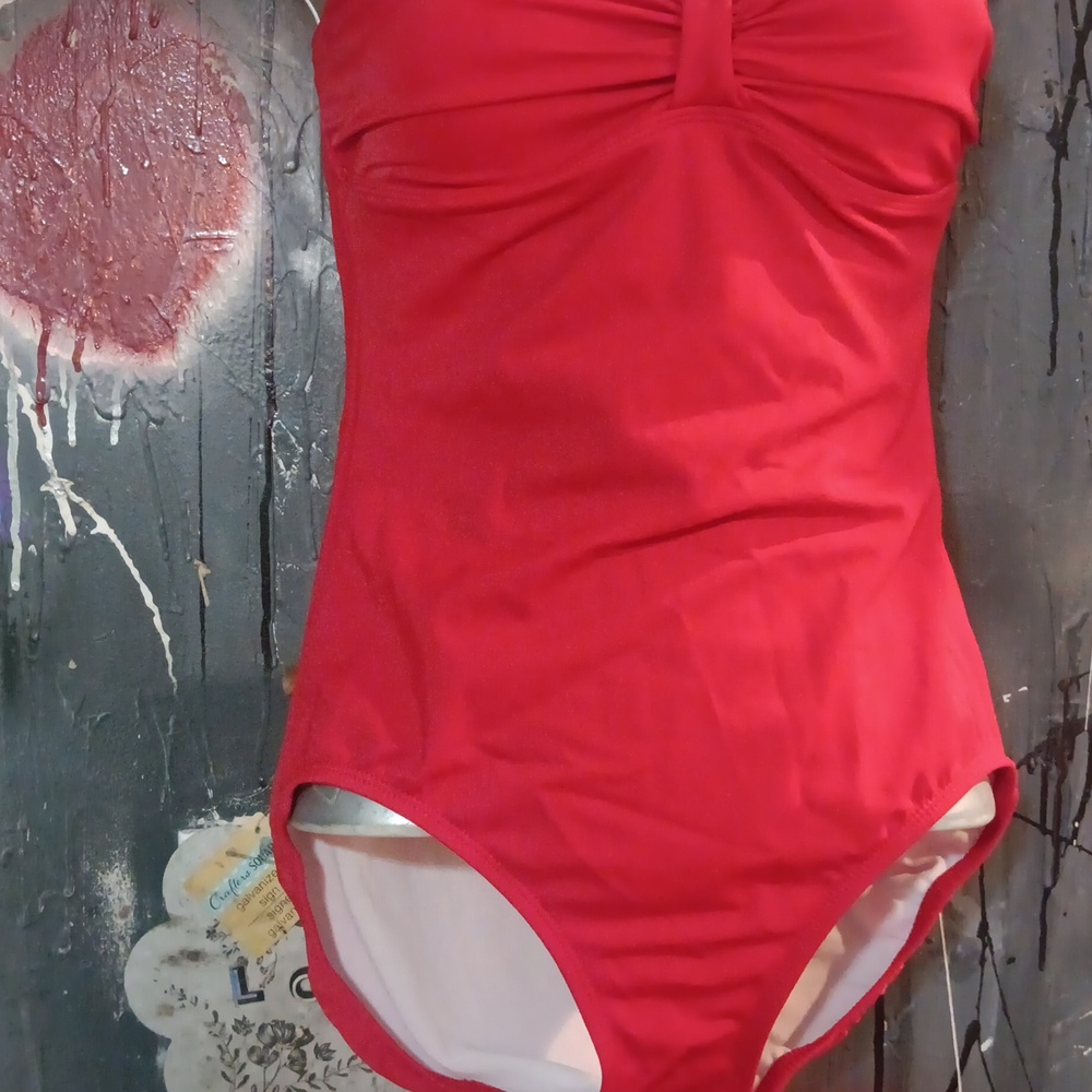 Red One-Piece Swimsuit - Picture 5 of 7